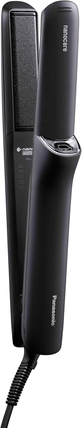Panasonic EH-HN50-A Straight Hair Iron, High Penetration Nano & Minerals, Smooth Silky Plate, Deep Navy