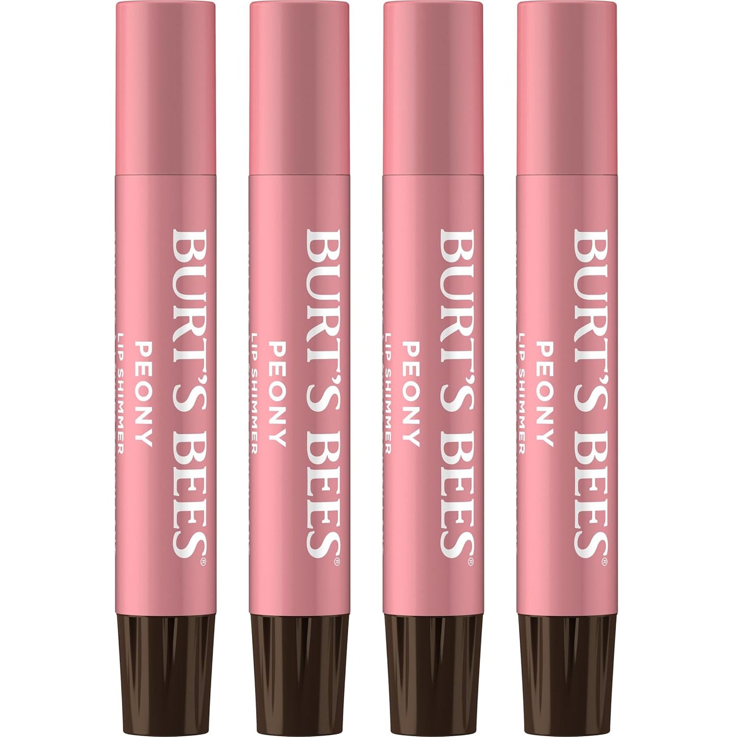 Burt's Bees Shimmer - Juego de tintes labiales, regalos para el día de la madre, barra de bálsamo labial tintado, hidratante para hidratación durante todo el día con acabado pigmentado brillante de