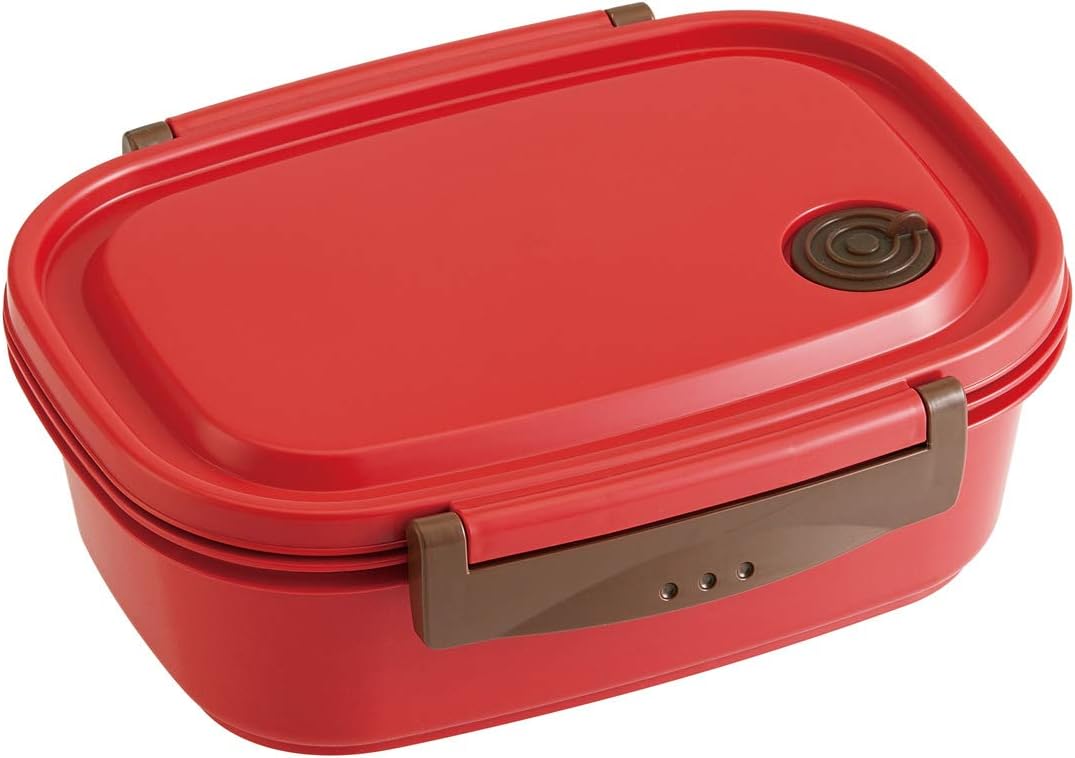 Skater (Skater) Rakukaru Lightweight Bento Box L Microwave Safe 720ml Red Seal Container Storage Container XPM5 Red