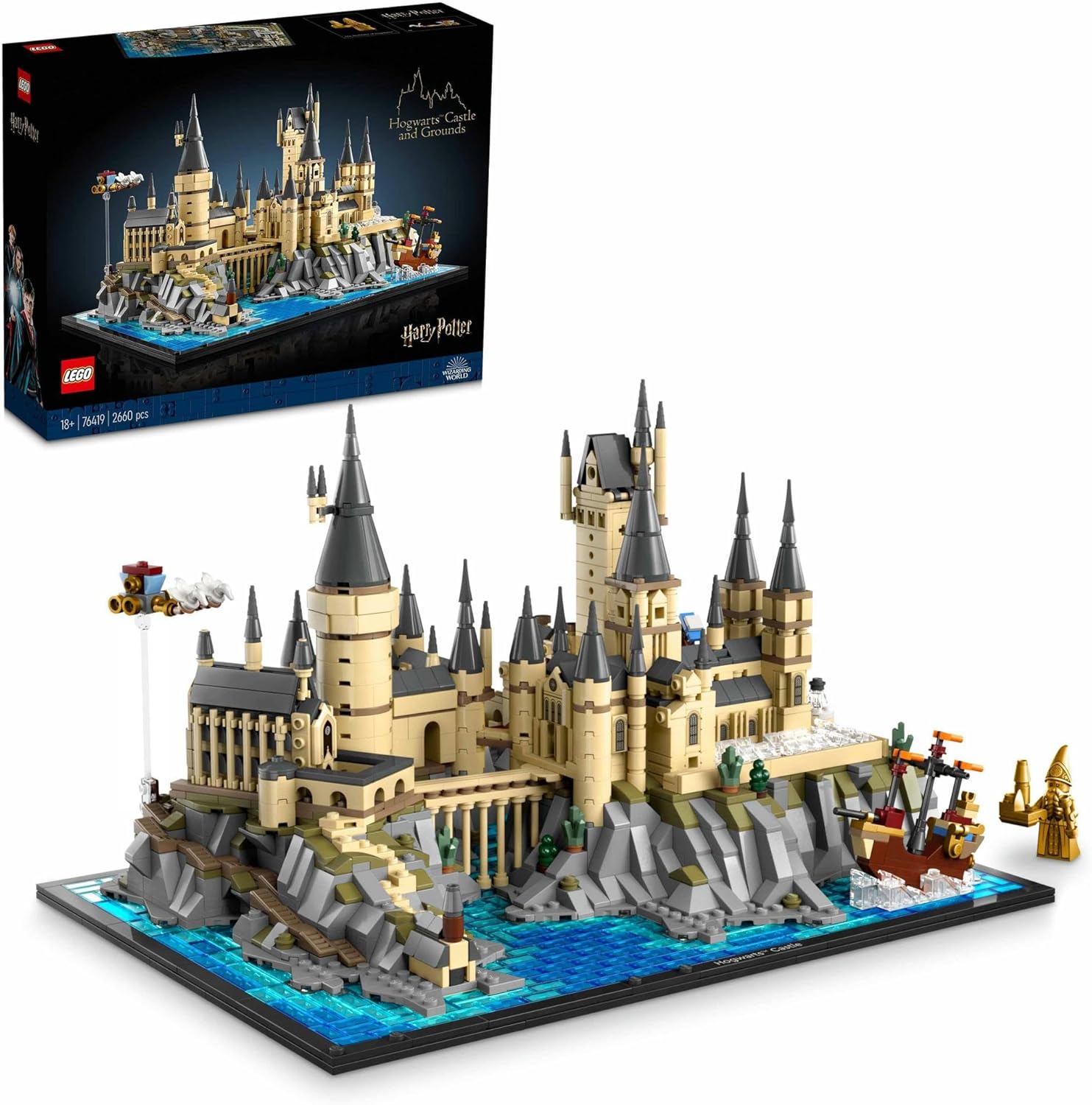 LEGO Harry Potter Hogwarts Castle Complete Layout 1639 Pieces Toy Building Block Birthday Christmas Present Display Model Collector's Set Mother's Day Father's Day Male Female Harry Potter Merchandise