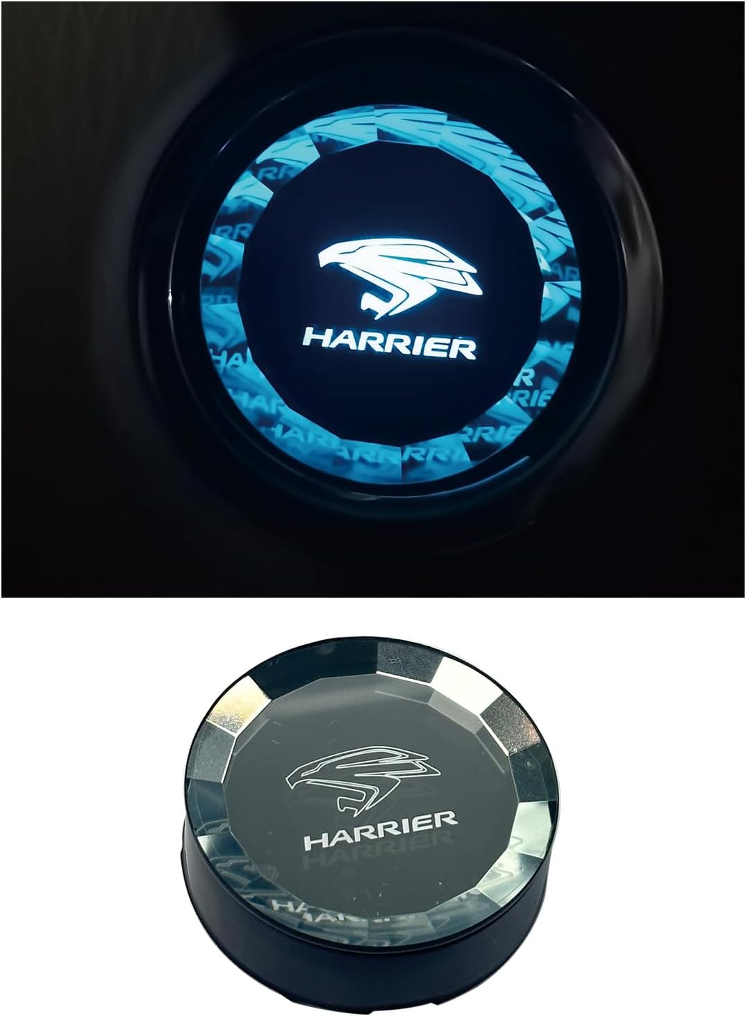 Toyota Harrier 80 Series Crystal Surface Treatment Engine Start Cover Start Button Cover Switch Cover Start Ring Stop Cover Crystal Style Dedicated Design Interior Parts Genuine Replacement