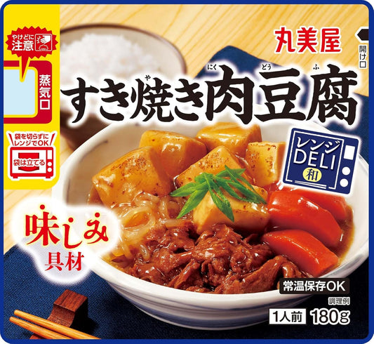 Marumiya Range Deli Sukiyakiniku Tofu (Comes in Microwave Compatible Bags), 6.3 oz (180 g)
