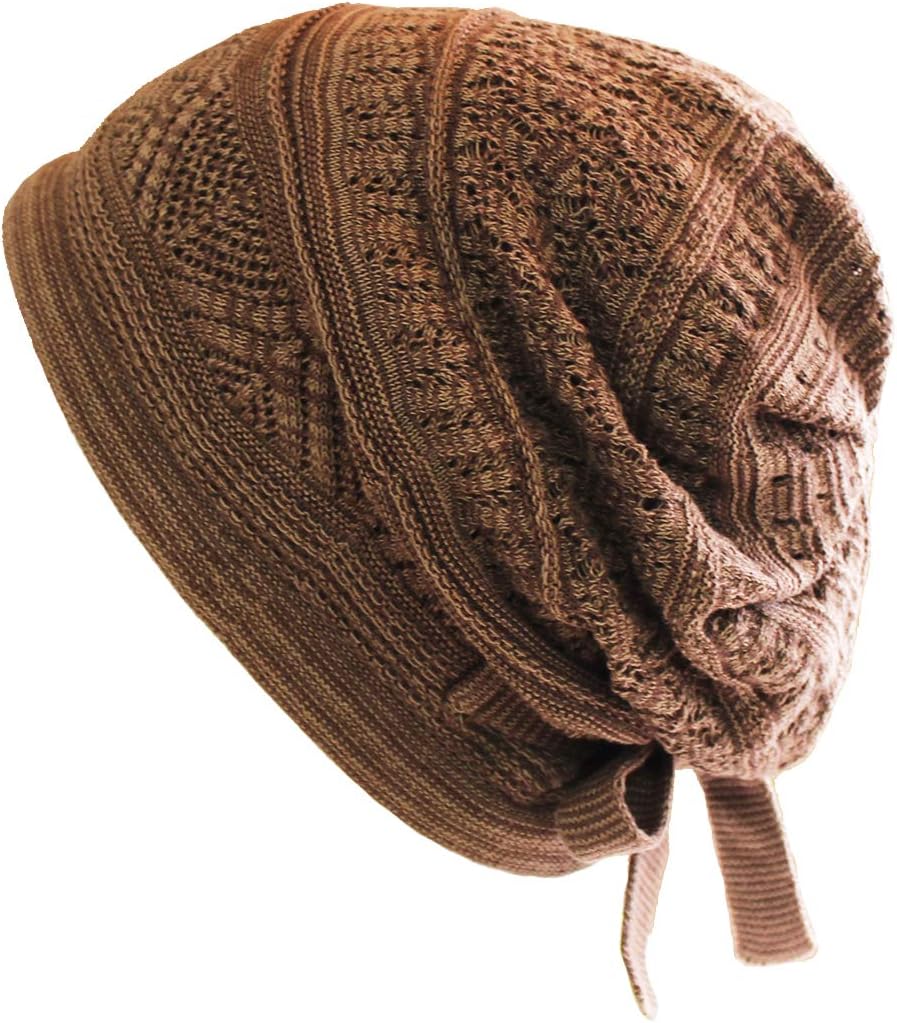 Kokoro Anti-Cancer Chemical/Medical Hat, Organic Lace Braided Pattern Care Cap [Autumn and Winter] [Made in Japan]