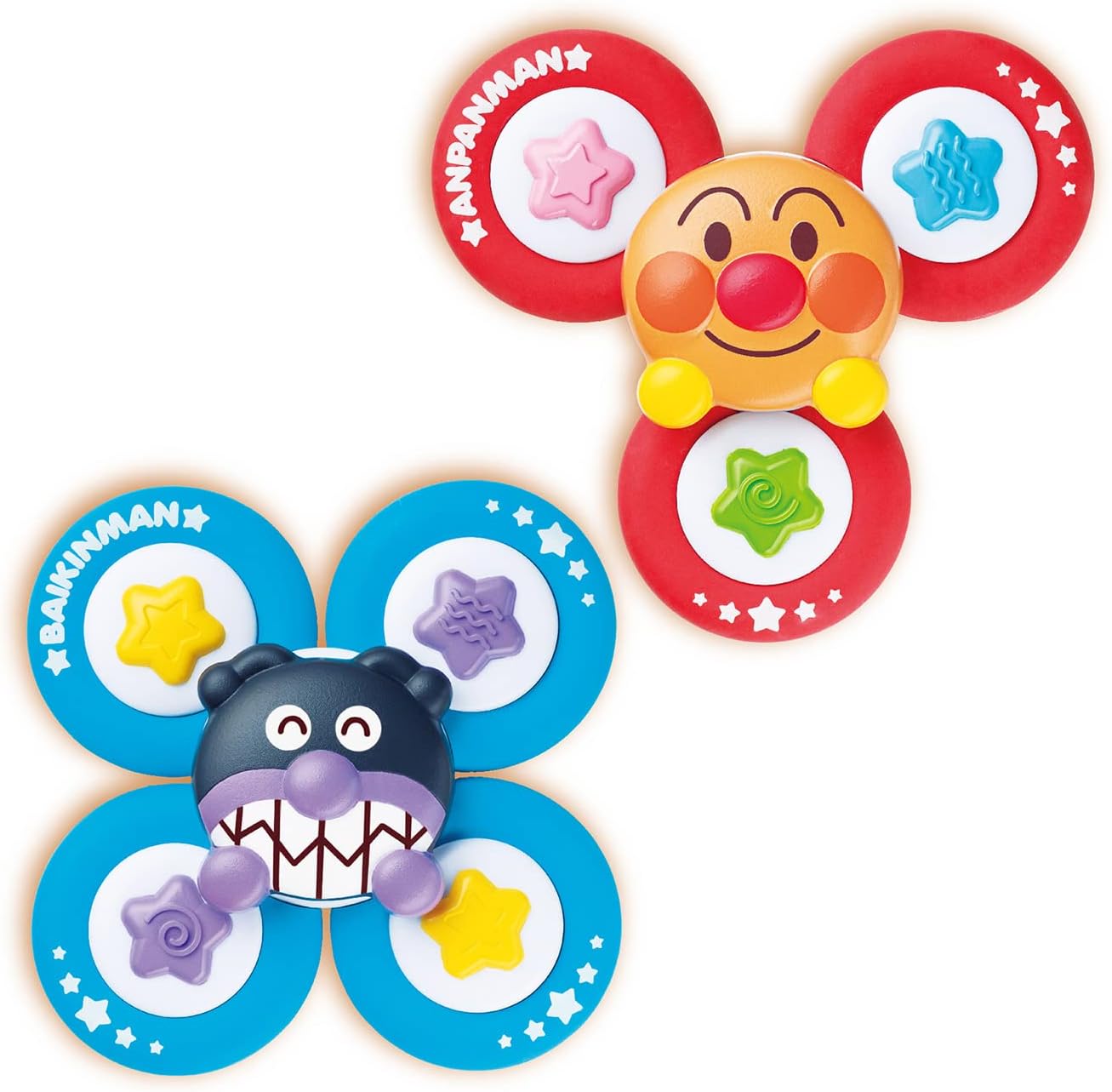 JoyPalette (JOYPALETTE) Anpanman Focus Up with Fun! Anywhere Petakuru Brain Development Spinner Set