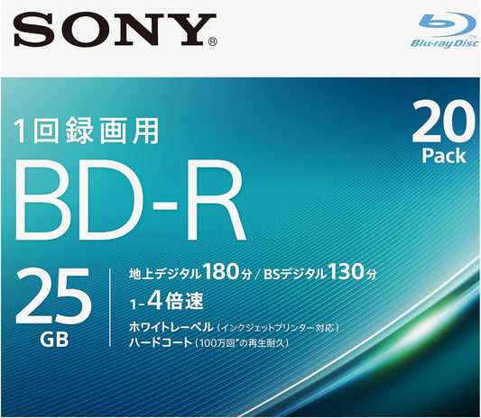 Sony BNR_VJPS4 Video Blu-ray Disc, 20BNR1VJPS4