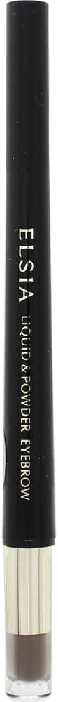 ELSIA GY02 Elsia Platinum Liquid & Powder Eyebrow Gray 0.03 oz (0.8 g)