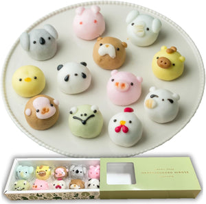 Hirose, Animal Bunju, 10 Pieces, Japanese Confectionery Manju Noodles, Japanese Confectionery Present, Medium (10 Pieces)