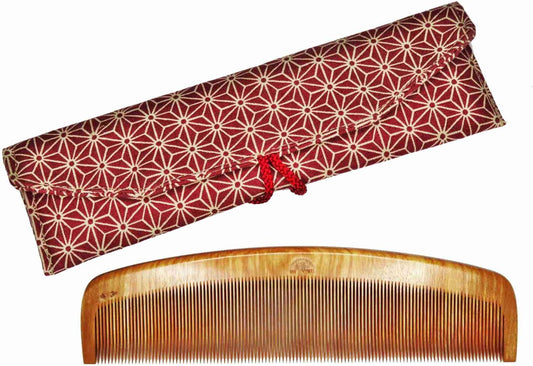 Minebari Comb ~ Made by Japanese Tsuge-Comb Craftsmen ~ Unraveling Comb 5 Inch (Thin Teeth)