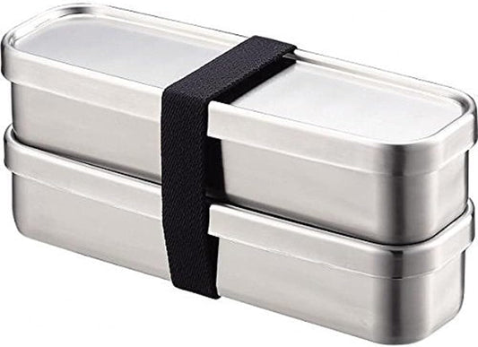 Kobo-aizawa Lunch Box, Rectangular Slim, 2-Tier, 70134
