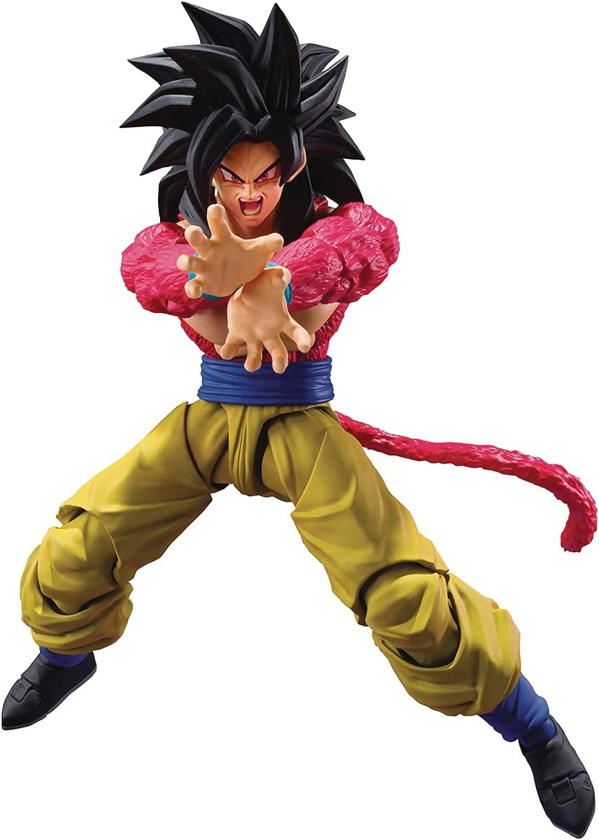 S.H. Figuarts Dragon Ball Z Super Saiyan 4 Son Goku, Approx. 5.9 inches (150 mm), PVC & ABS, Pre-painted Action Figure