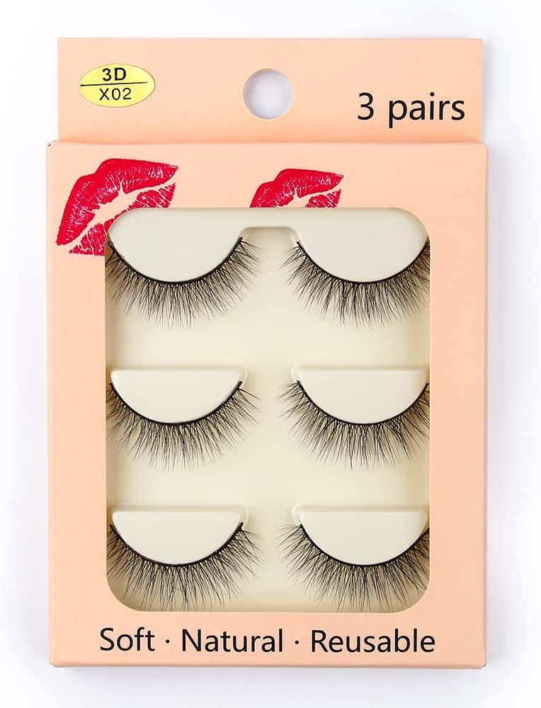 3 Pairs G3 Series False Mink Eyelashes Long Dense Natural Cute Special Design False Eyelashes [Matsudaya] (3DX02)