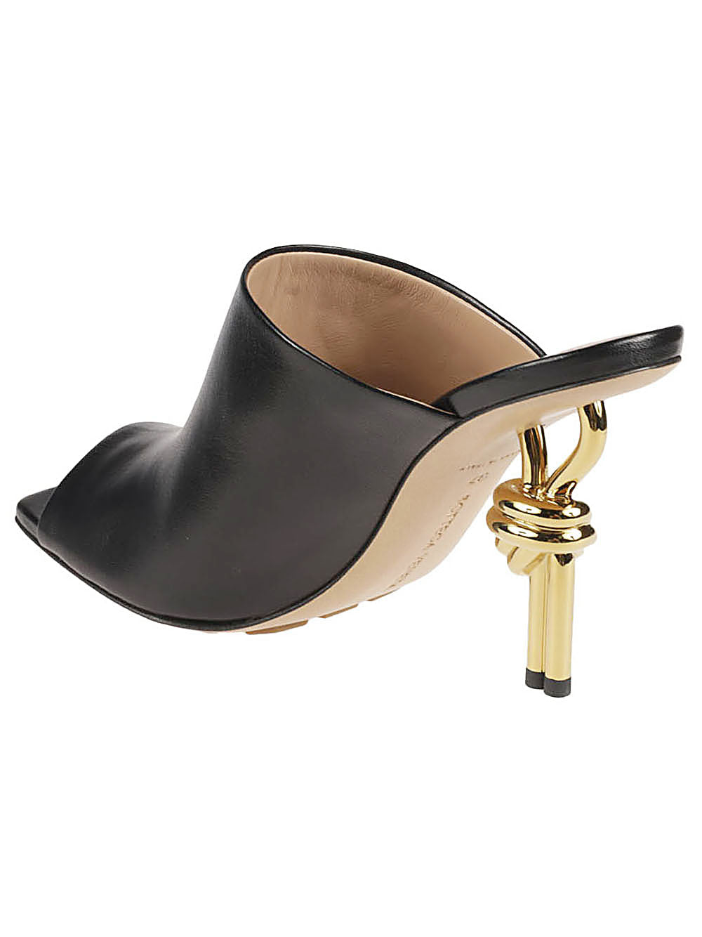 Bottega Veneta Knot Leather Mules - Image 1