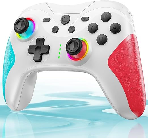 Switch コントローラー 連射機能 スイッチ コントローラー 20時間連続使用 1000mAh大容量 マクロ機能 背面ボタン付き Bluetooth 無線接続 ジャイロセンサー搭載 4階段HD振動 スリープ解除 プロコンSwitch/Lite/OLED/Android/IOS/PCに対応 日本語取扱説明書付き
