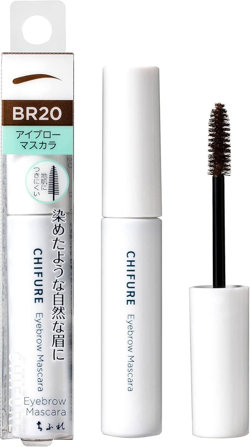 Chifure Eyebrow Mascara, Eyebrow Unscented BR20 Brown, 0.3 oz (8.0 g)