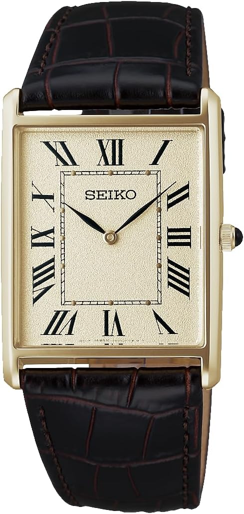 Seiko Selection Nano Universe Special Edition Men's Watch, SSEH020, Brown, yellow gold