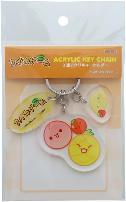 Sun-Star Stationery Watermelon Game Keychain Acrylic B Pattern S8347409