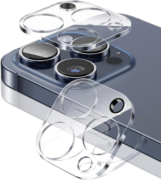 Sungale Camera Film for iPhone 15 Pro / iPhone 15 Pro Max, Camera Lens Protective Cover, Tempered Glass, Ultra Thin, Made by Japan Asahi Glass, For iPhone 15 Pro/iPhone 15 Pro Max, Camera Protection,