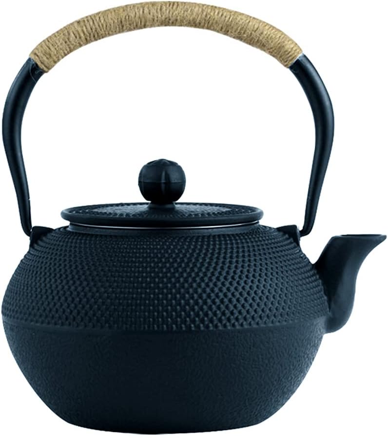 Fanaticalpurchasejp Iron Kettle, Nambu Ironware, Induction Compatible, Direct Flame, Kettle, Iron Pot, Ironware, Cast, Tea Ceremony Utensils, Iron Supplement, Traditional Craft (900ML)