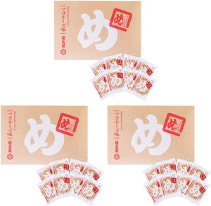 Fuktaro Yamaguchi Oilya Menbee (Mentaiko Senve), Mayonnaise Flavor, 2 Sheets x 8 Bags x 3 Boxes Set, Fukuoka Souvenir x 3 Packs