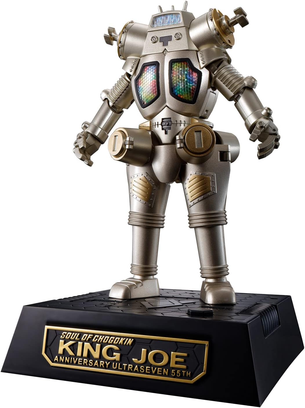 BANDAI SPIRITS Soul of Chogokin GX-37R Ultra Seven King Joe 55th Anniversary Version, Approx. 6.3 inches (160 mm), Die Cast & ABS, Painted Action Figure
