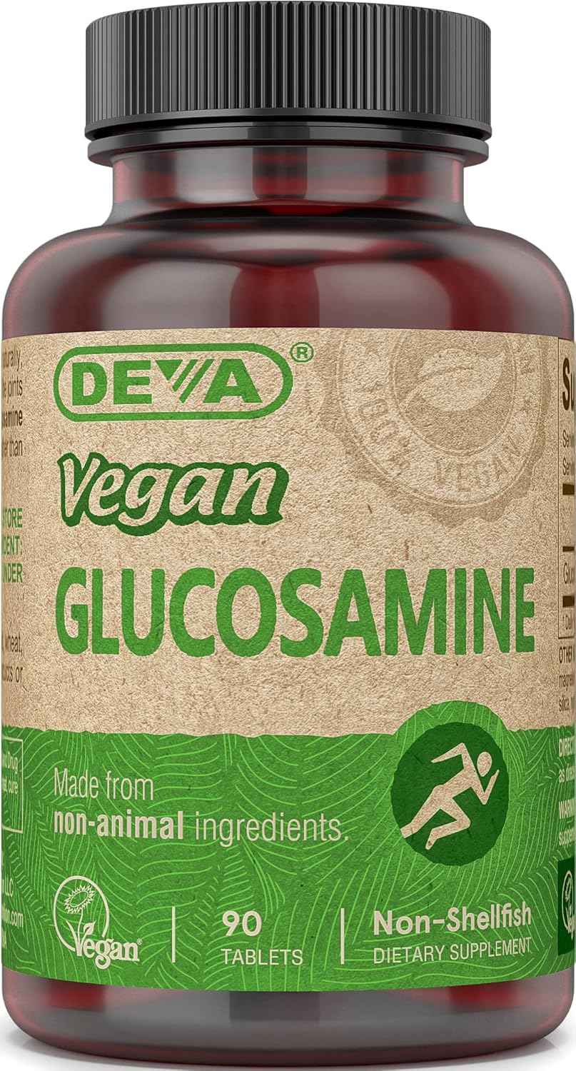 Deva Vegan Vitamins Glucosamine Tablets, 90-Count Bottle by Deva Vegan Vitamins