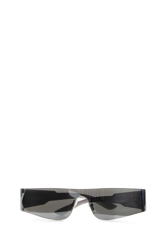 Balenciaga Silver Acetate Mono Rectangleサングラス - Image 1