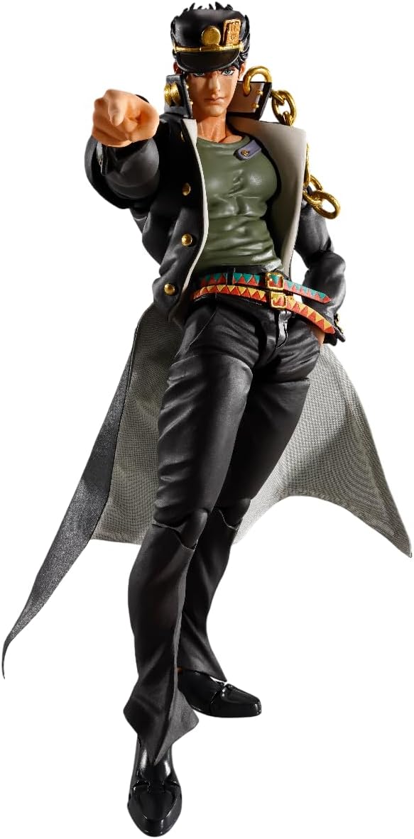 Tamashi Nations S.H. Figuarts Jojo's Bizarre Adventure Stardust Crusaders Jotaro Kujo, Approx. 6.7 inches (170 mm), PVC, ABS, Fabric, Metal, Pre-Painted Action Figure