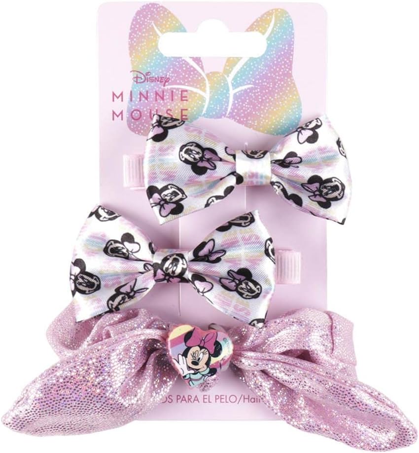 Minnie Mouse Pink 3 Piece Hair Accessories