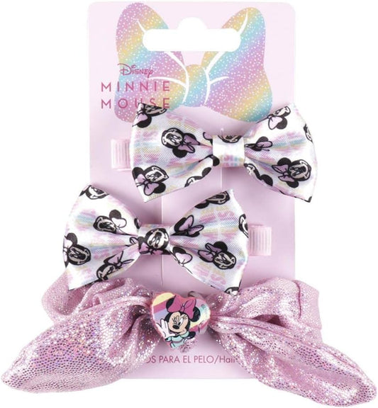 Minnie Mouse Pink 3 Piece Hair Accessories