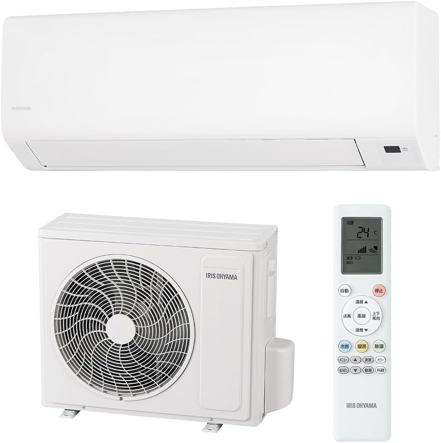 Iris Ohyama IPF-2202S-W Room Air Conditioner Separate Air Conditioner Sleeping Timer Interior Cleaning Function 2.2 kW White
