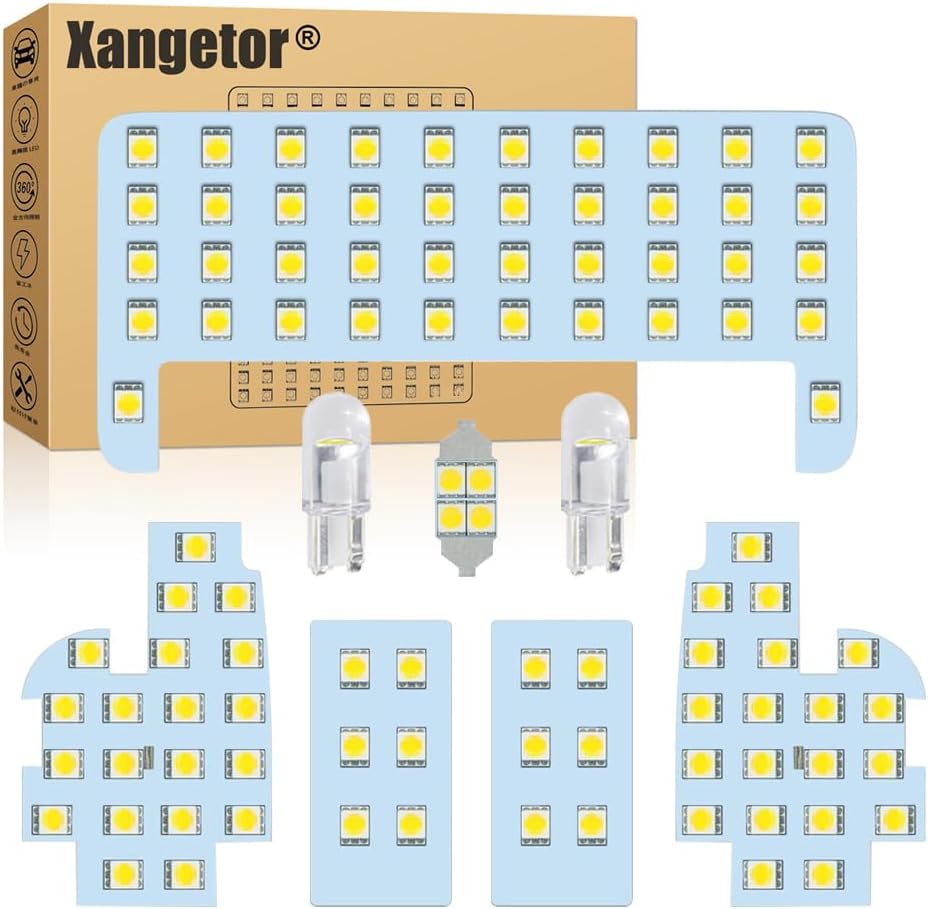 トヨタ ハリアー60系 専用 LEDルームランプ 室内灯 ホワイト 6000K LEDバルブ ハリアー Harrier 60系 SU60/ZSU65/AVU65前期 車種別専用設計 カスタム 内装パーツ 純正交換 取付簡単 ルームランプセット 全8点