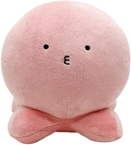 HIYOKU Anime Plush Toy 7.9 inches (20 cm), Cute, Soft, Fluffy, Body Pillow, Toy, Students, Sleeping, Warming Hands, Figurine, Anime Goods, Moe Goods, Fashionable (Pink Octopus)