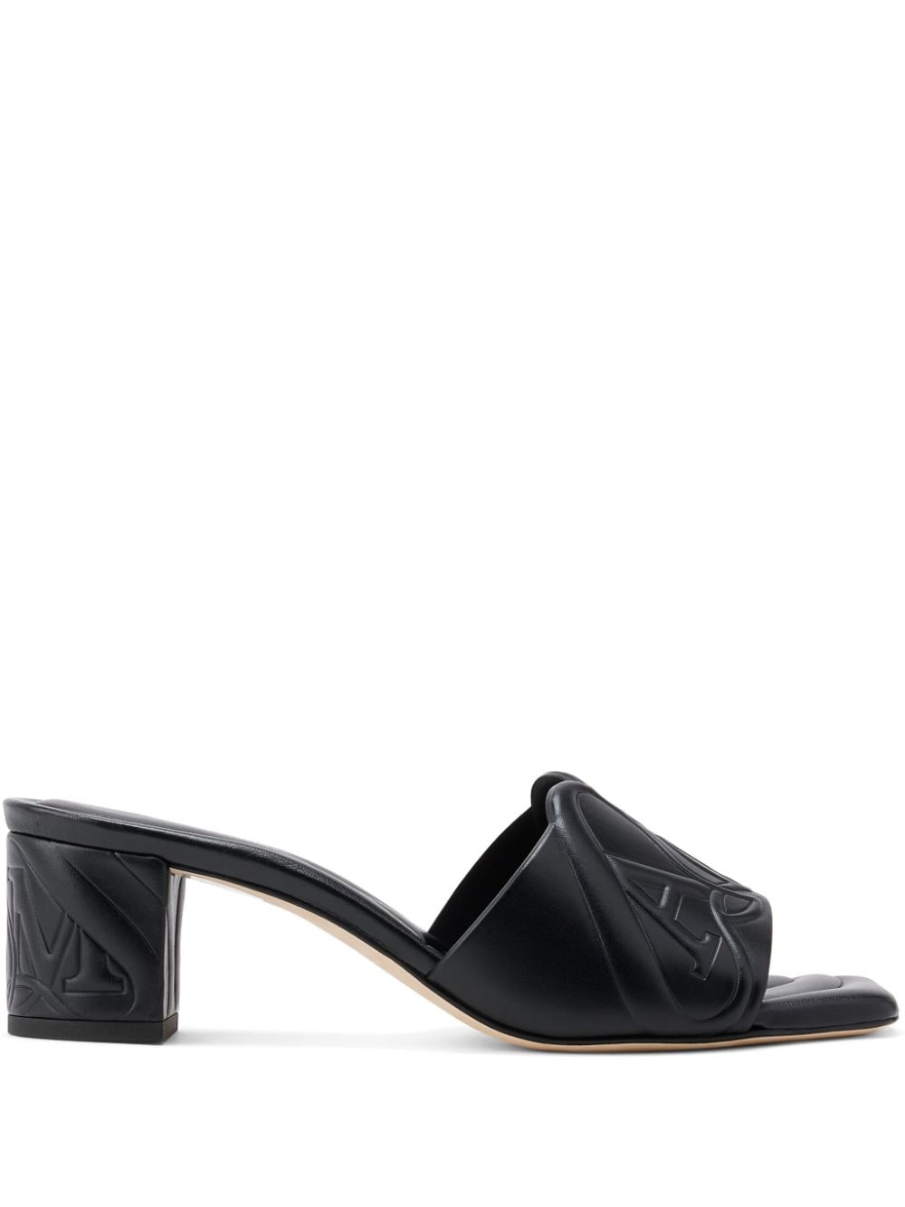 Alexander McQueen アレクサンダーMCクイーンシールレザーサンダル - Image 1