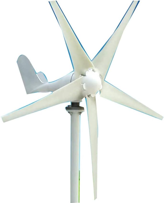 風力タービン、風力T型発電機5ブレード電源、充電コントローラー付き、12V(12V)