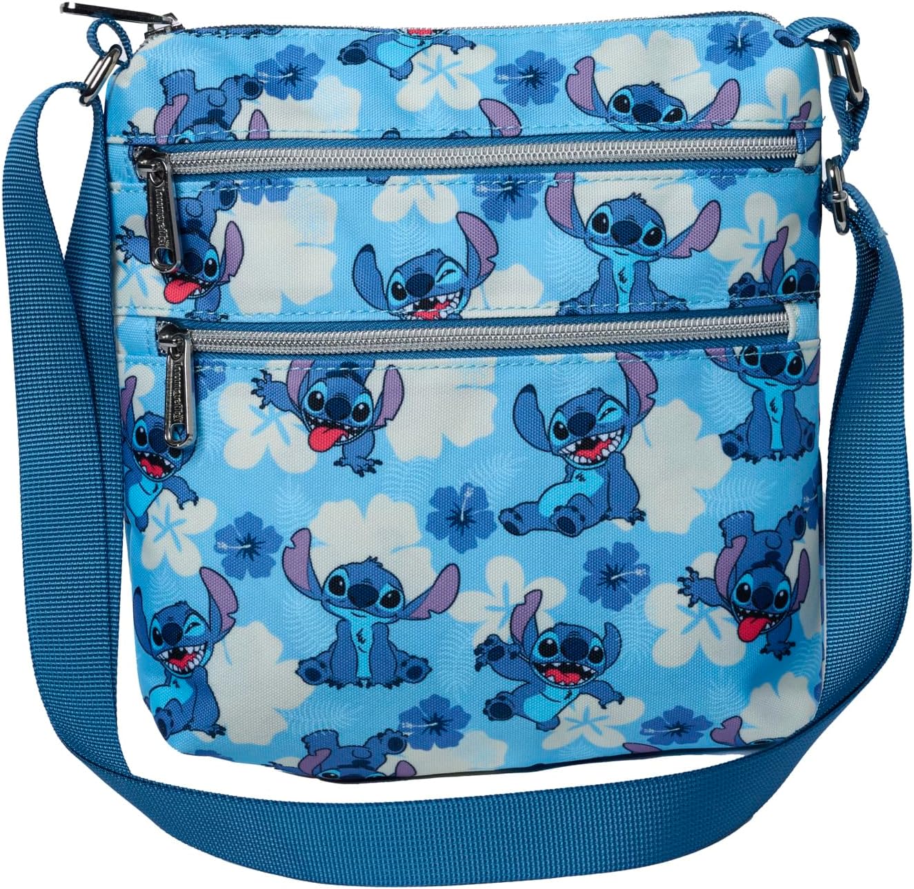 Loungefly Disney Stitch Passport Crossbody Travel Bag, Multi-Colour