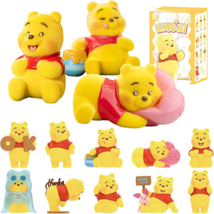 TOP TOY Disney Pooh Emotion Series [1 Piece] Gacha Gacha Blind Box Figure Soft Vinyl PVC Premium Toy Birthday Present Winnie the Pooh Character Collector's Item
