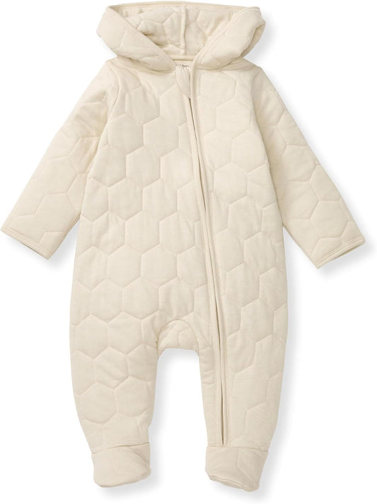 Burt's Bees Baby Unisex Infant Bunting Jumpsuit, Organic Cotton One-Piece Long Sleeve Outfit Coverall