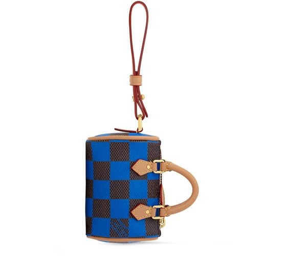 LOUIS VUITTON Damier Pop Mini Speedy Bag Charm - Image 1