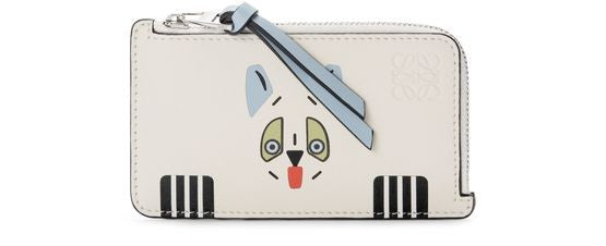 LOEWE Futurist Cat coin cardholder in classic calfskin - Image 1