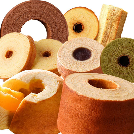 Super Jumbo Lucky Bag Set of 9 - 2026 Lucky Bag - Assorted - 9 Super Jumbo Baumkuchen in a Bargain Assortment - Assorted Lower Town Signature Masterpiece Lucky Bag - Masterpiece Baumkuchen Lucky Bag