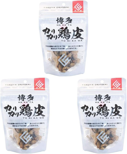 Takeki: Hakata Crisp Chicken Skin, 1.4 oz (40 g), Fukuoka Souvenir (x 3)