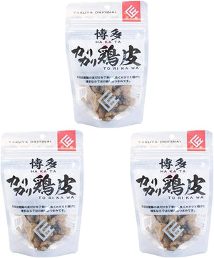 Takeki: Hakata Crisp Chicken Skin, 1.4 oz (40 g), Fukuoka Souvenir (x 3)