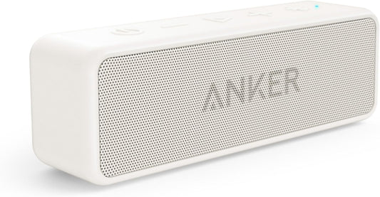 Anker SoundCore 2 (USB Type-C Charging 12W Speaker 24-Hour Continuous Playback) [Fully Wireless Stereo Compatible / Enhanced Bass / IPX7 Waterproof Rating / Dual Drivers / Built-in Microphone