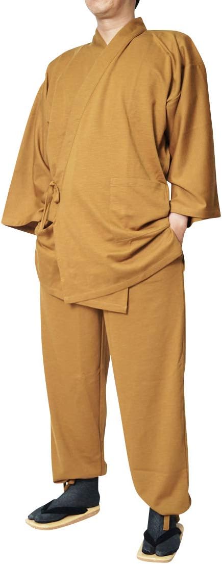 [Samui and Japanese Specialty Store, Craftsmanship Himeka] Men's Slub Knit Weave Samue Clothes, S/M/L/LL/3L/4L/5L