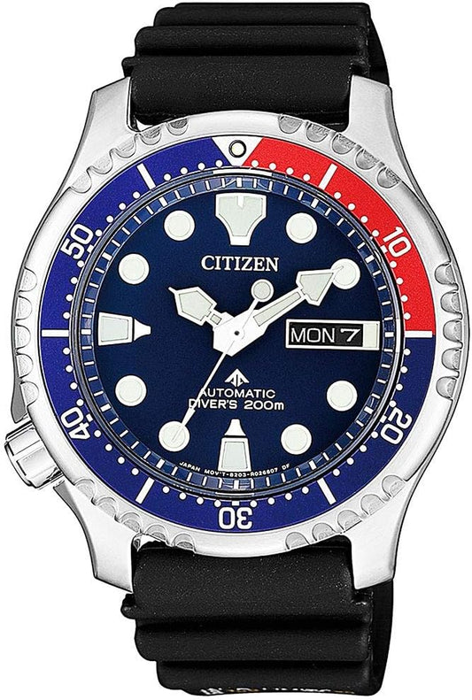 Citizen Promaster Mechanical Diver Watch NY0086-16L & Microfiber Cloth 5.1 x 5.1 inches (13 x 13 cm)