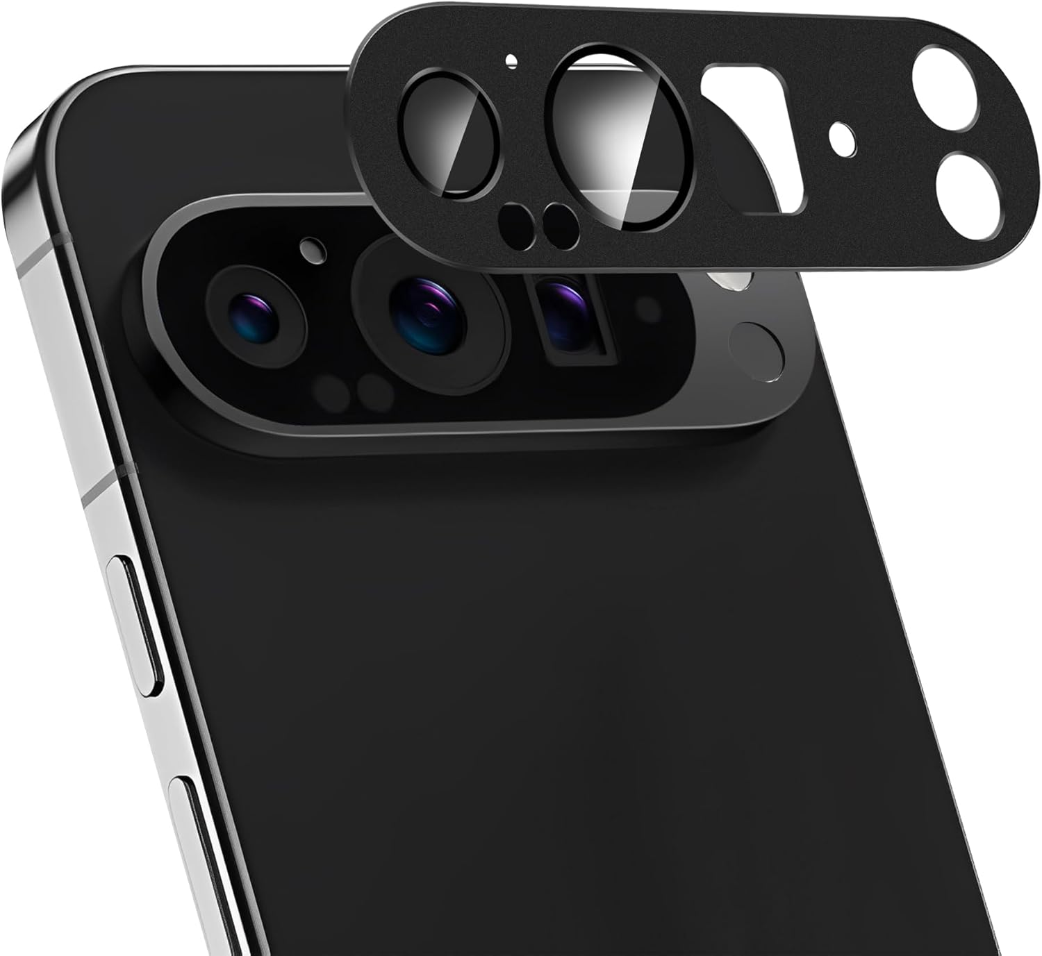 ZXZone for Google Pixel 9 Pro Camera Film Aluminum Alloy + AR High Transmittance Tempered Glass ZXZone Pixel 9 Pro Lens Protection Camera Cover Lens Protection Film Explosion Proof Shockproof Scratch