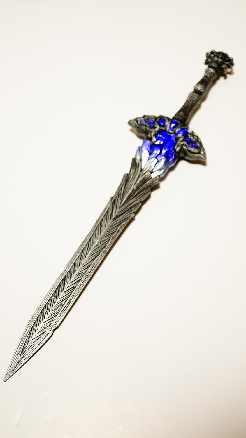 11.8 inches (30 cm) Lazuli Glittering Sword Elden Ring Night Train Mini Weapon Sword Accessory Keychain Figurine Doll Display Decoration Anime Game Alloy Toy Metal Miniature Legendary Fashionable