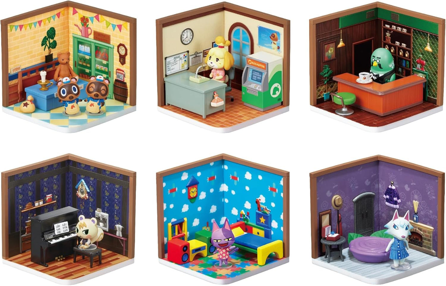 RE-MENT Animal Crossing Happy Room 1BOX H80×W140×D65mm PVC