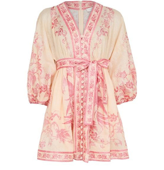 ZIMMERMANN Lucky plunge mini dress - Image 1