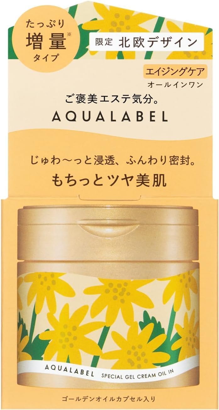 Aqua Label Special Gel Cream EX (Oil In), L Cream, Eye Cream, Gentle Fragrance Herbal Rose Body, 3.9 oz (111 g)